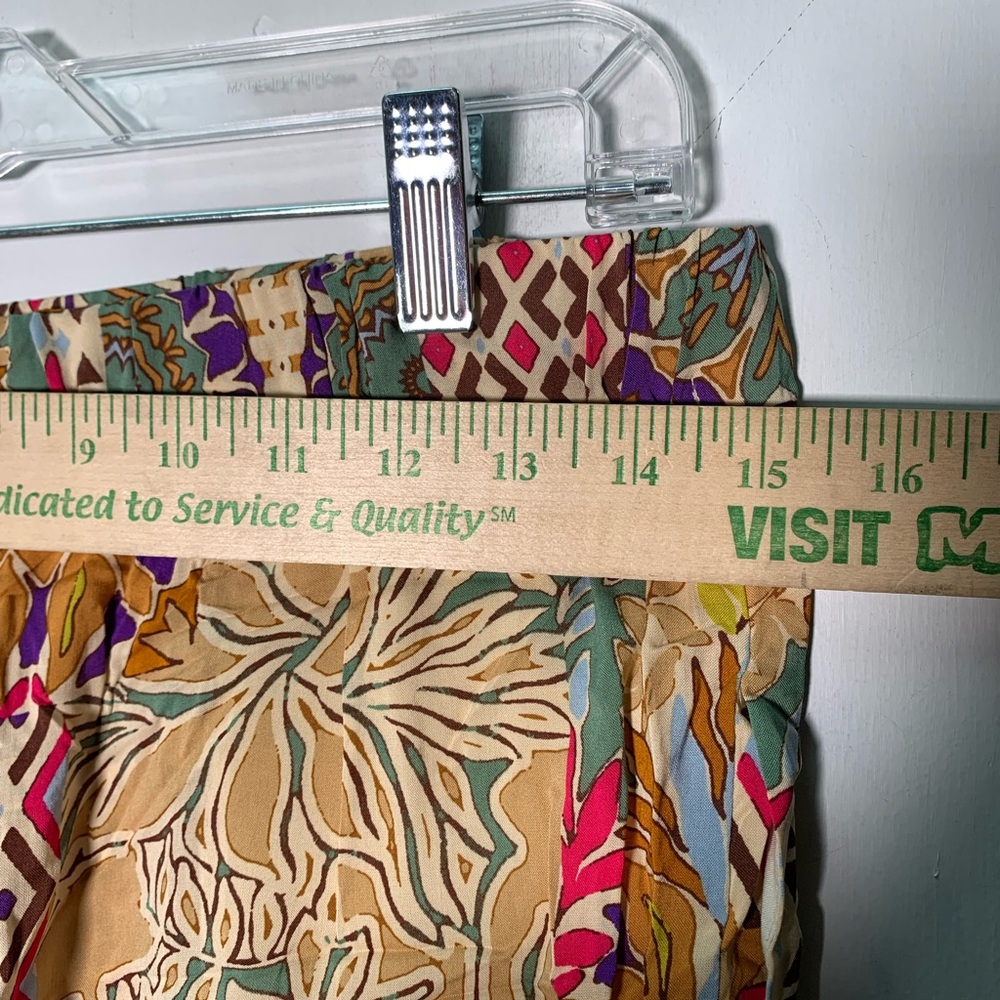 Zara NWT multicolor floral patchwork printed wide… - image 11